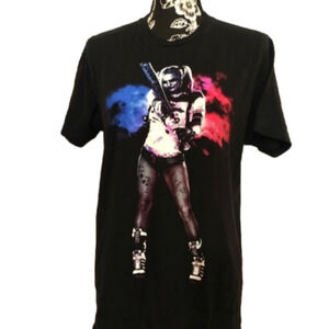Suicide Squad Harley Quinn Black Tee Size Medium